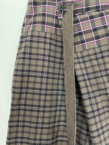 HaaT Issey Miyake check trousers size 2